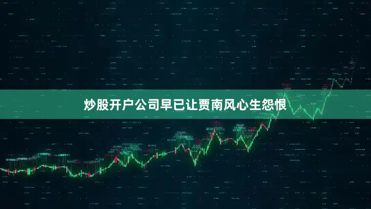 炒股开户公司早已让贾南风心生怨恨